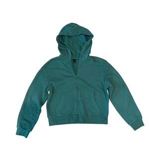 Art Class Girls Zip-Up Hoodie Teal Green Size XL (14)